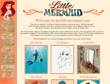 Tablet Screenshot of mylittlemermaid.com